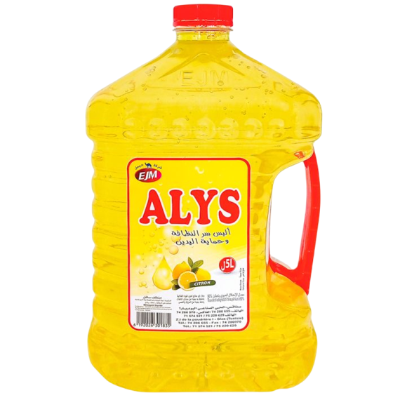Liquide Vaisselle Alys Citron- 5 litres tunisie prix