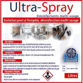 Désinfectant multi surfaces Ultra−Spray prêt à l'emploi