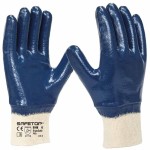 ERGOSAFE PLUS, gant entièrement enduit nitrile bleu sur coton tunisie prix safetop prix Tunisie Sfax