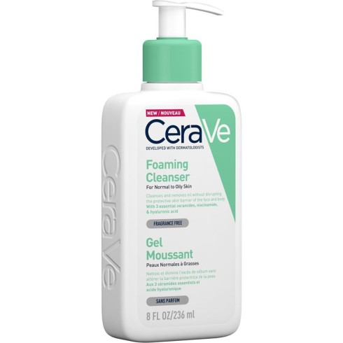 CERAVE Gel moussant peaux normales à grasses 236ml prix Tunisie Sfax