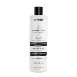 CLARENIA lotion micellaire radiance booster 3 en 1 – 500 ml