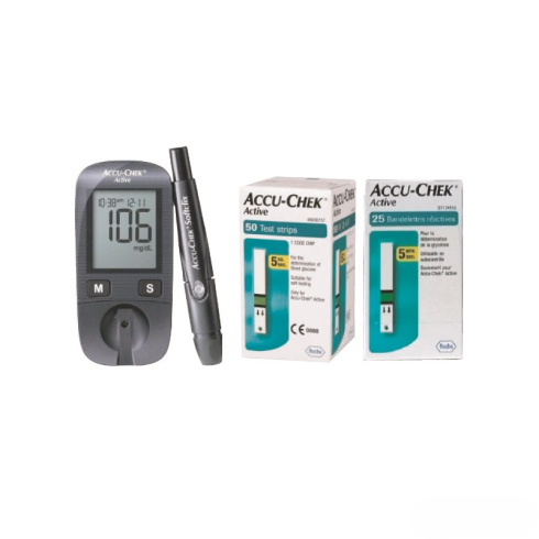 ACCU-CHEK ACTIVE Coffret 110 bandelettes + appareil prix Tunisie Sfax