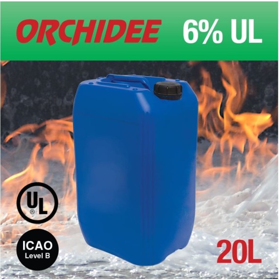 Orchidee 6% AFFF émulseur fût 20l tunisie prix foam fire incendie hydrocarbure