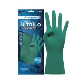 Gant en nitrile réutilisables verts - CUATROGASA