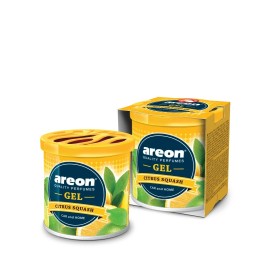 AREON Désodorisant pour voiture en gel - Parfum Citron