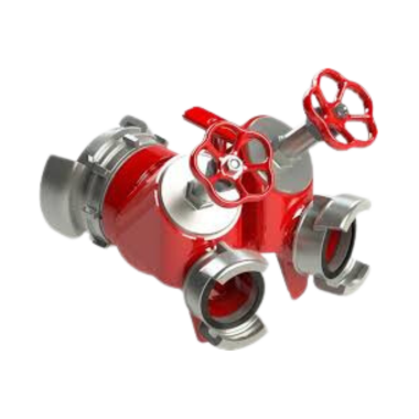 Division à 2 robinets à volant. 1 entrée DSP DN100 à verrou / 2 sorties DSP DN65 tunisie prix prix Tunisie Sfax