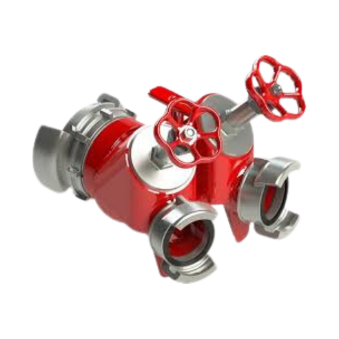 Division à 2 robinets à volant. 1 entrée DSP DN100 à verrou / 2 sorties DSP DN65 tunisie prix prix Tunisie Sfax