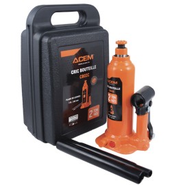 Crics bouteilles hydrauliques en boite plastique