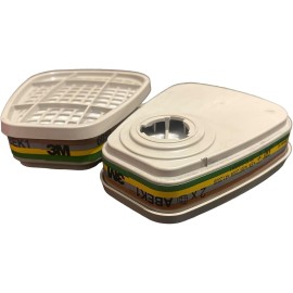 Paire de filtres antigaz et antivapeur, ABEK1, 6059 - 3M