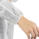 Blouse visiteur non tissé SS blanche sans poche - fermeture velcro Lot de 10 pièces prix Tunisie Sfax